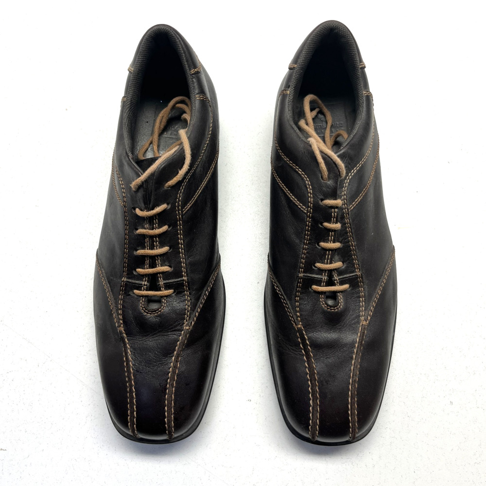 SAMSONITE Mens Brown Leather Sneaker Fashion Shoes US 7.5